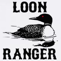 Loon Ranger Funny Common Loon Bird Watching Women's V-Neck T-Shirt