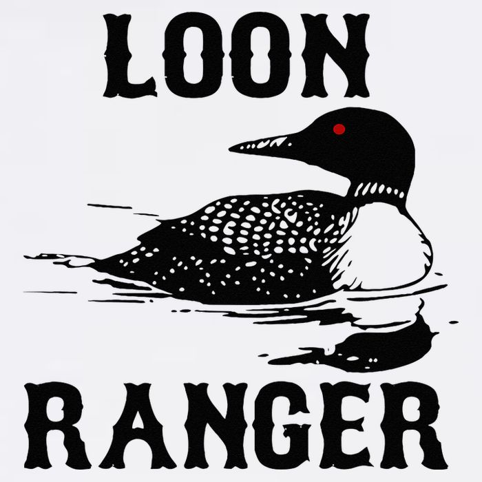 Loon Ranger Funny Common Loon Bird Watching Women's V-Neck T-Shirt