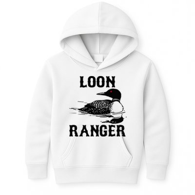 Loon Ranger Funny Common Loon Bird Watching Kids Hoodie