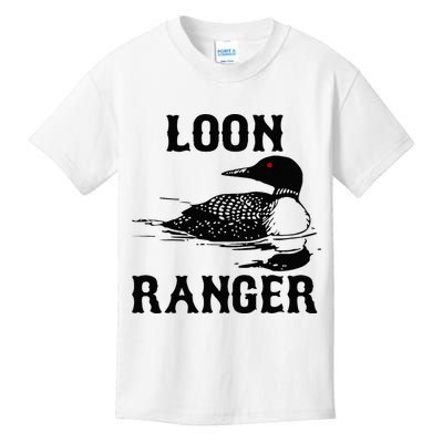 Loon Ranger Funny Common Loon Bird Watching Kids T-Shirt