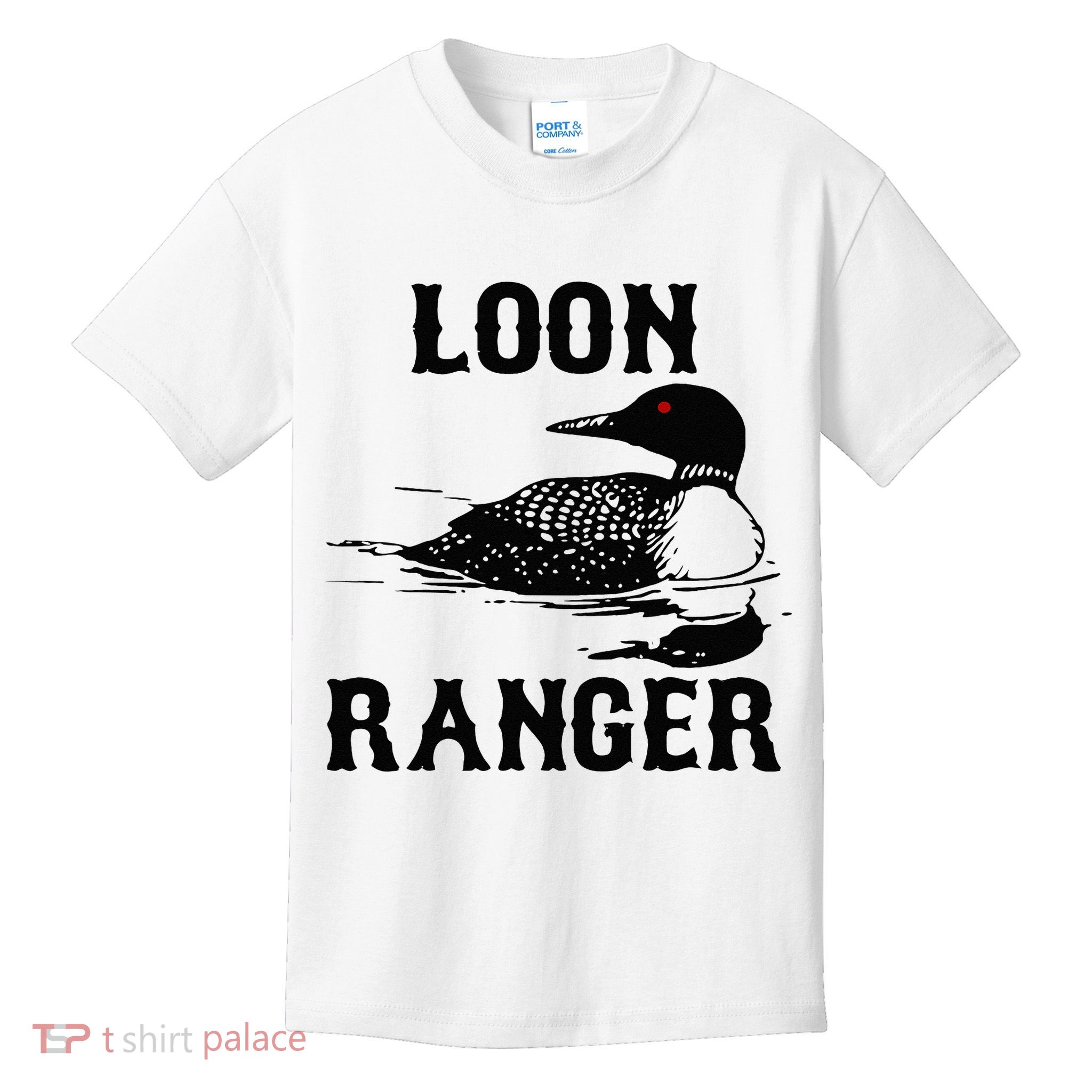 Loon Ranger Funny Common Loon Bird Watching Kids T-Shirt