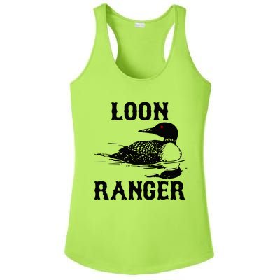 Loon Ranger Funny Common Loon Bird Watching Ladies PosiCharge Competitor Racerback Tank