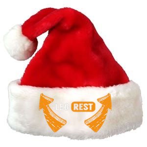 Leg Rest Funny Arrows Leg Rest Text Premium Christmas Santa Hat