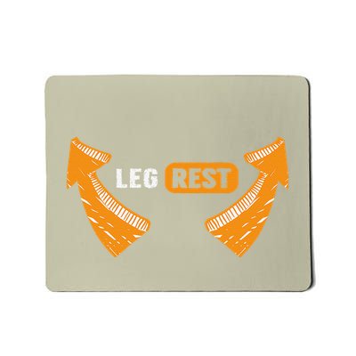 Leg Rest Funny Arrows Leg Rest Text Mousepad