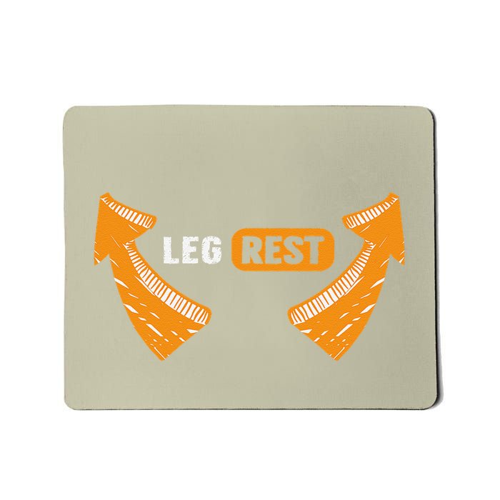 Leg Rest Funny Arrows Leg Rest Text Mousepad