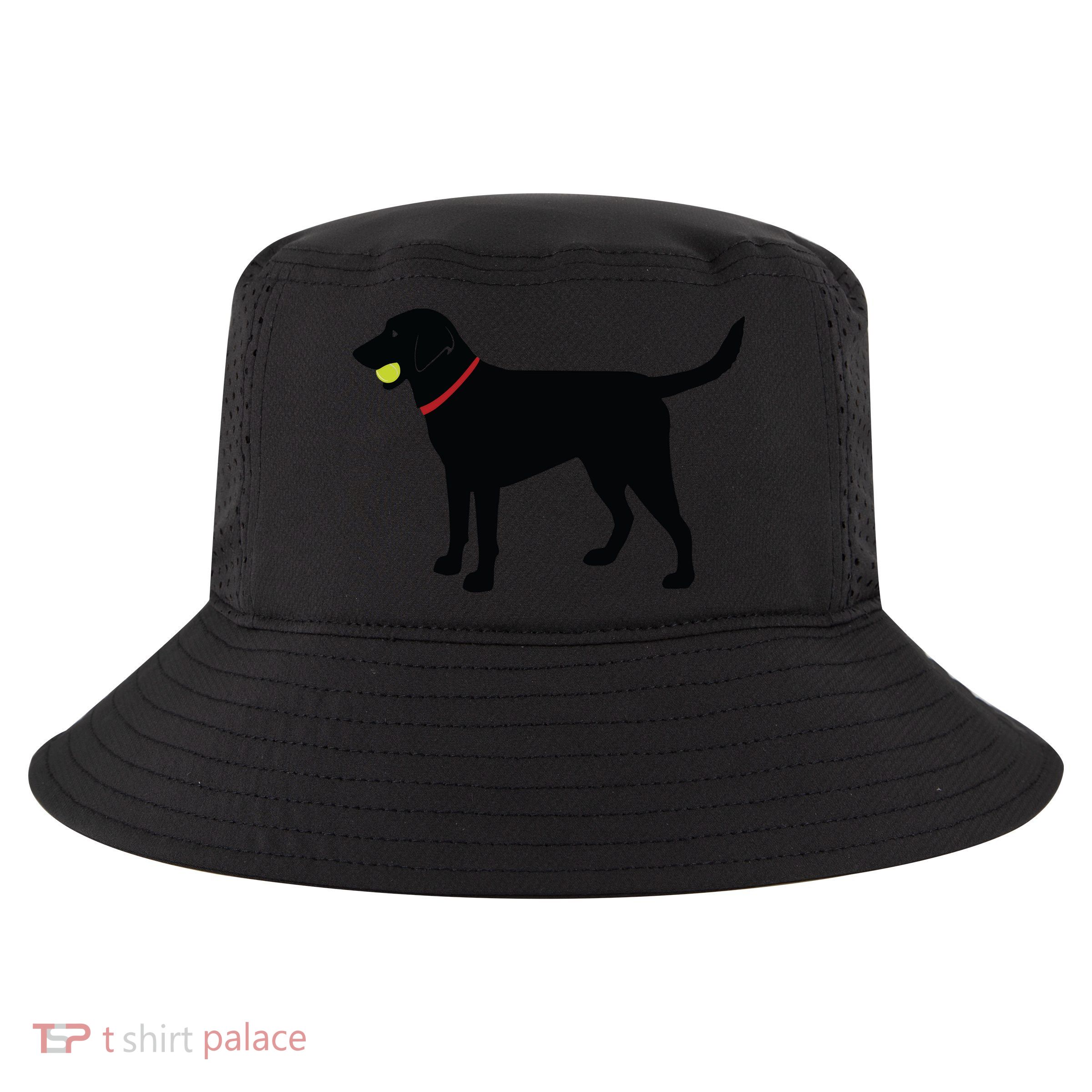 Labrador Retriever Fetch Black Lab Play Ball Cool Comfort Performance Bucket Hat
