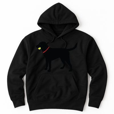 Labrador Retriever Fetch Black Lab Play Ball Hoodie