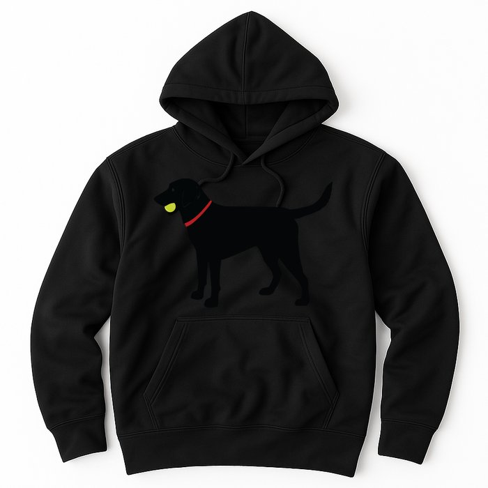 Labrador Retriever Fetch Black Lab Play Ball Hoodie