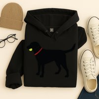 Labrador Retriever Fetch Black Lab Play Ball Hoodie