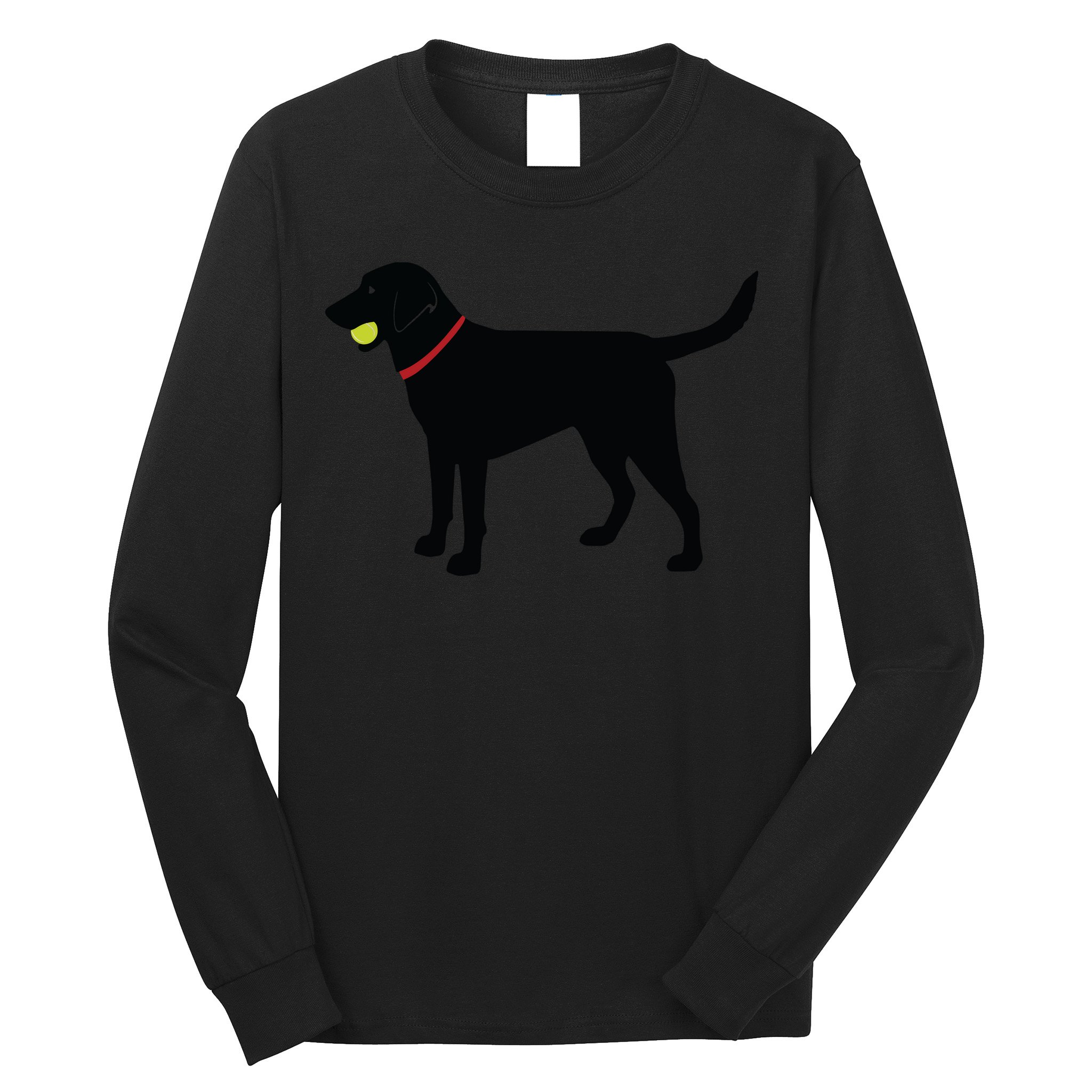 Labrador Retriever Fetch Black Lab Play Ball Long Sleeve Shirt