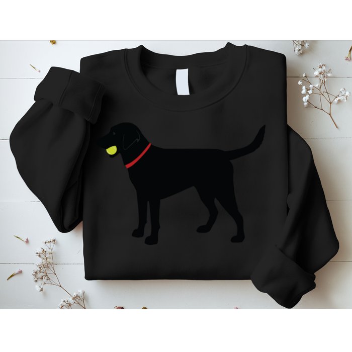 Labrador Retriever Fetch Black Lab Play Ball Sweatshirt