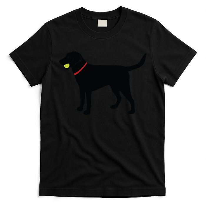 Labrador Retriever Fetch Black Lab Play Ball T-Shirt