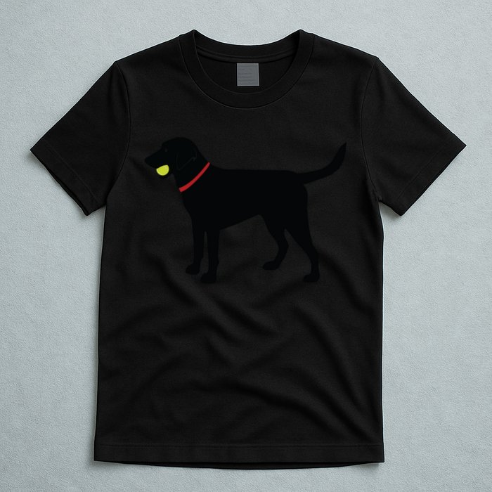 Labrador Retriever Fetch Black Lab Play Ball T-Shirt