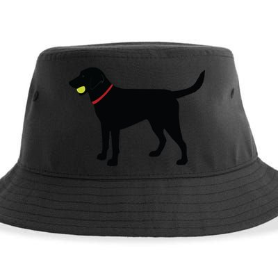 Labrador Retriever Fetch Black Lab Play Ball Sustainable Bucket Hat