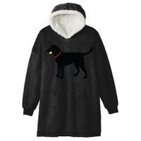 Labrador Retriever Fetch Black Lab Play Ball Hooded Wearable Blanket