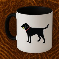 Labrador Retriever Fetch Black Lab Play Ball Mug