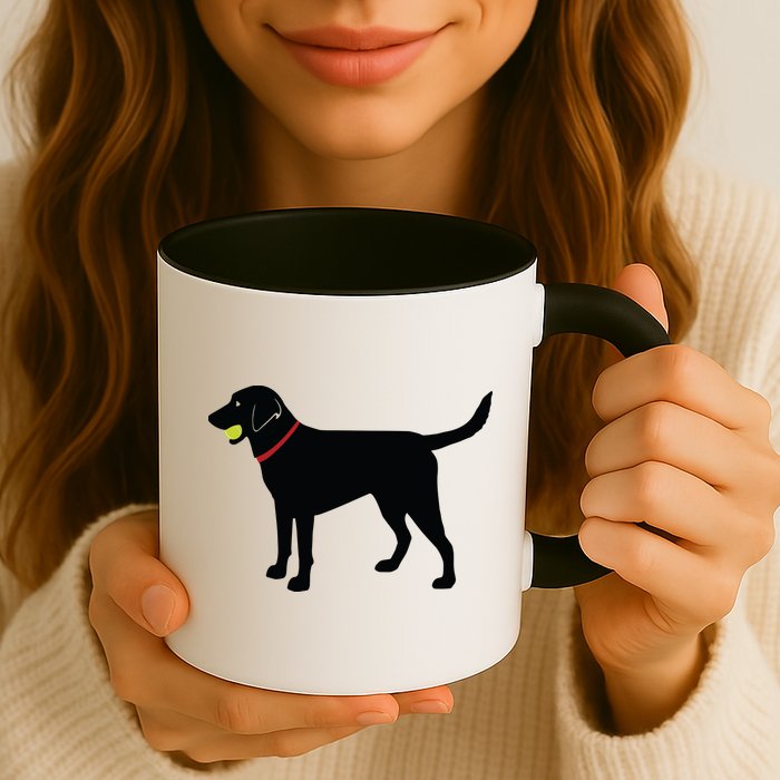 Labrador Retriever Fetch Black Lab Play Ball Mug