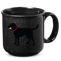 Labrador Retriever Fetch Black Lab Play Ball 15oz Campfire Ceramic Mug