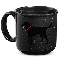 Labrador Retriever Fetch Black Lab Play Ball 15oz Campfire Ceramic Mug