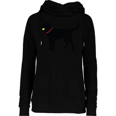 Labrador Retriever Fetch Black Lab Play Ball Womens Funnel Neck Pullover Hood
