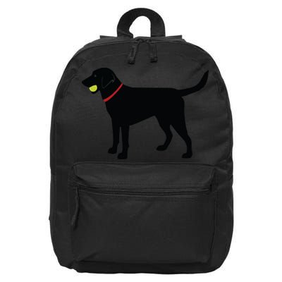 Labrador Retriever Fetch Black Lab Play Ball 16 in Basic Backpack