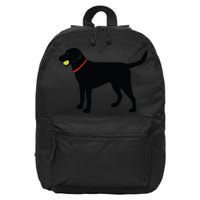 Labrador Retriever Fetch Black Lab Play Ball 16 in Basic Backpack