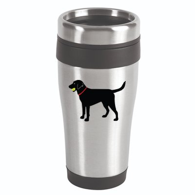 Labrador Retriever Fetch Black Lab Play Ball 16oz Travel Tumbler
