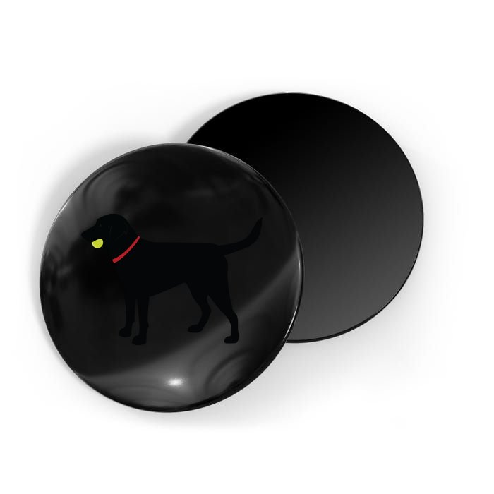 Labrador Retriever Fetch Black Lab Play Ball Magnet