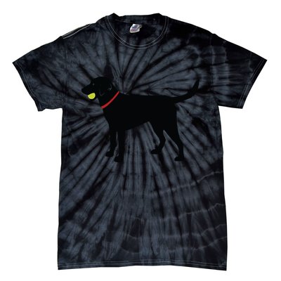 Labrador Retriever Fetch Black Lab Play Ball Tie-Dye T-Shirt