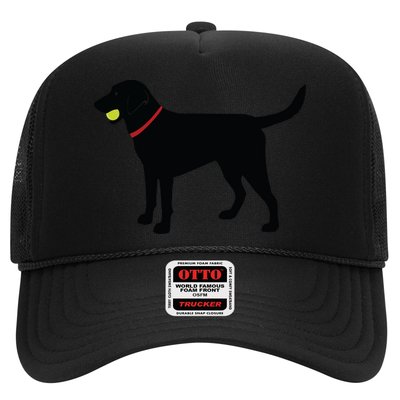 Labrador Retriever Fetch Black Lab Play Ball Trucker Hat