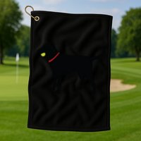 Labrador Retriever Fetch Black Lab Play Ball Golf Towel