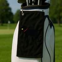 Labrador Retriever Fetch Black Lab Play Ball Golf Towel
