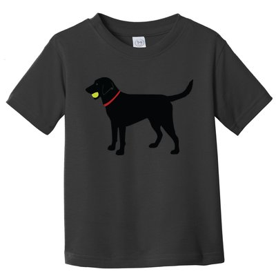 Labrador Retriever Fetch Black Lab Play Ball Toddler T-Shirt