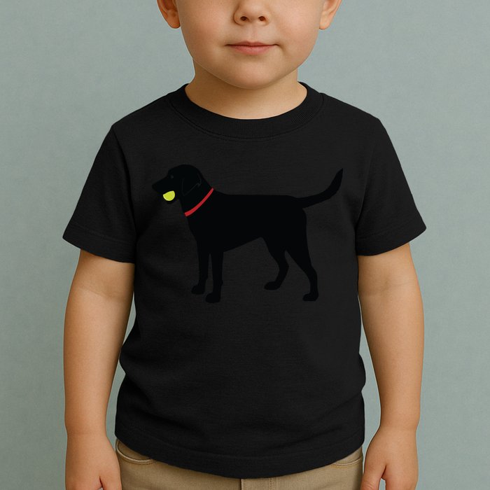 Labrador Retriever Fetch Black Lab Play Ball Toddler T-Shirt