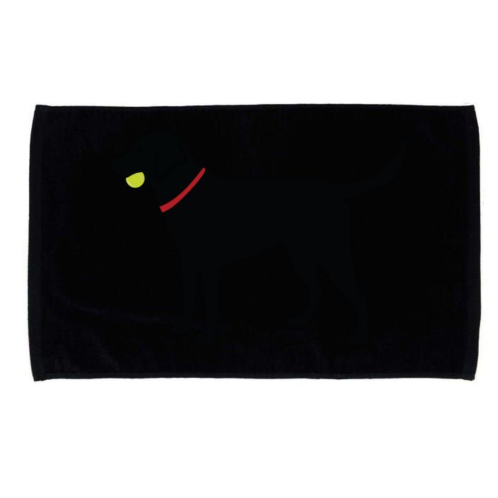 Labrador Retriever Fetch Black Lab Play Ball Microfiber Hand Towel