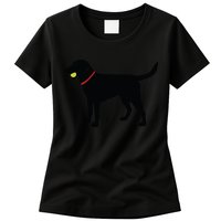Labrador Retriever Fetch Black Lab Play Ball Womens T-Shirt