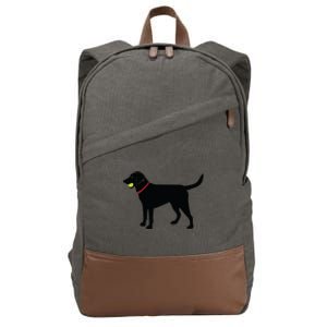 Labrador Retriever Fetch Black Lab Play Ball Cotton Canvas Backpack