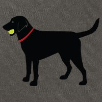 Labrador Retriever Fetch Black Lab Play Ball Cotton Canvas Backpack