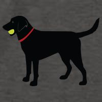 Labrador Retriever Fetch Black Lab Play Ball Vector Backpack
