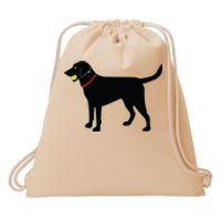 Labrador Retriever Fetch Black Lab Play Ball Drawstring Bag