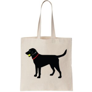 Labrador Retriever Fetch Black Lab Play Ball Tote Bag