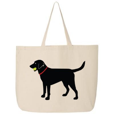 Labrador Retriever Fetch Black Lab Play Ball 25L Jumbo Tote