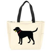 Labrador Retriever Fetch Black Lab Play Ball Zip Tote Bag