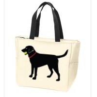 Labrador Retriever Fetch Black Lab Play Ball Zip Tote Bag