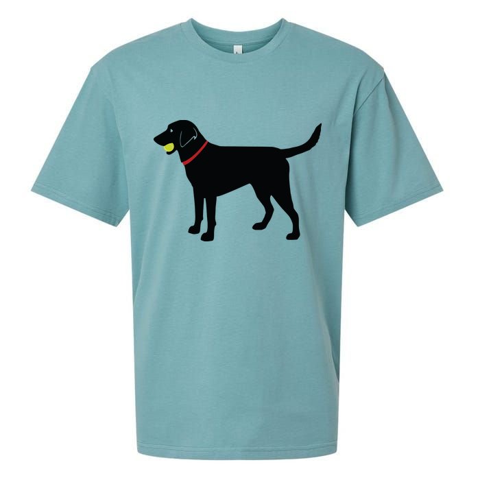 Labrador Retriever Fetch Black Lab Play Ball Sueded Cloud Jersey T-Shirt