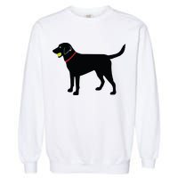 Labrador Retriever Fetch Black Lab Play Ball Garment-Dyed Sweatshirt
