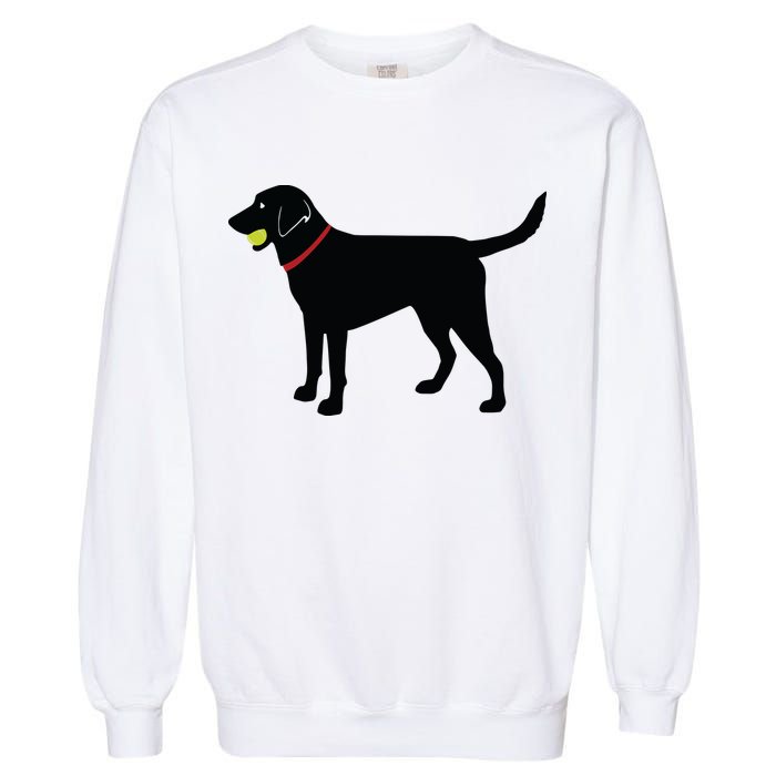 Labrador Retriever Fetch Black Lab Play Ball Garment-Dyed Sweatshirt