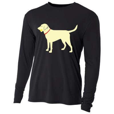 Labrador Retriever Fetch Yellow Lab Play Ball Cooling Performance Long Sleeve Crew