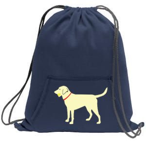 Labrador Retriever Fetch Yellow Lab Play Ball Sweatshirt Cinch Pack Bag