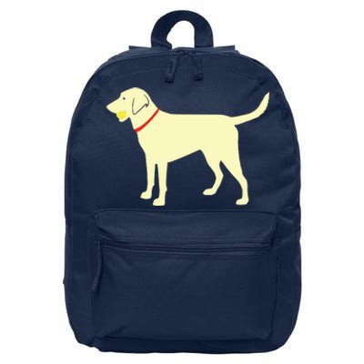 Labrador Retriever Fetch Yellow Lab Play Ball 16 in Basic Backpack